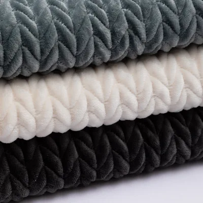 Honeymoon Custom Elastic Knitted Blankets Flannel Fleece Blanket Made in China