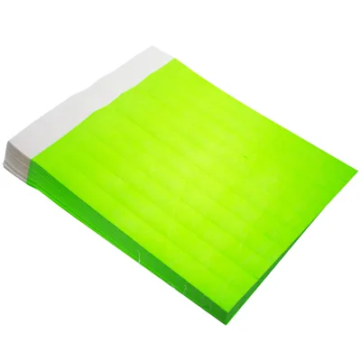 Tyvek Wristbands, Customizable with a Unique Hidden Fluorescent logo or Text for Enhanced Anti-counterfeiting Security.