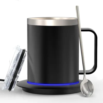 High-End Custom Logo Smart Mug App Temperature Control Smart Drinkware 4-hr Battery Life Warmer Wireless Heated Coffee Cup