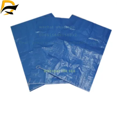 OEM logo 100% Polypropylene Big Gray Recycled PP Woven Bag for Scrap Poultry Bag pp Sack