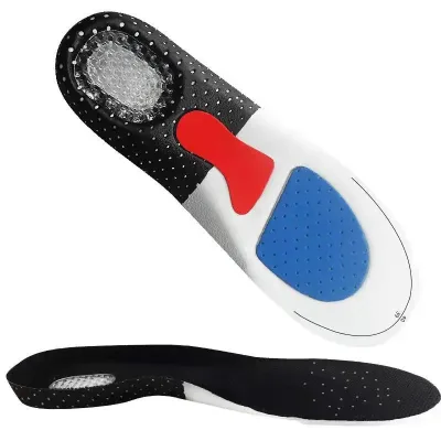 Silicone GEL Sport Insoles for Women Men Orthopedic Arch Support Shoe Pad Breathable Plantar Fasciitis Inserts Sole for Sneakers