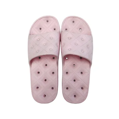 Bosirui Personalized Bath Slippers Wholesale Price Custom Logo Print Non Slip Men High Quality Home Hotel Bathroom slippers