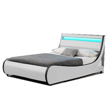 China Factory Supply Cheap Bed Frame with LED Headboard