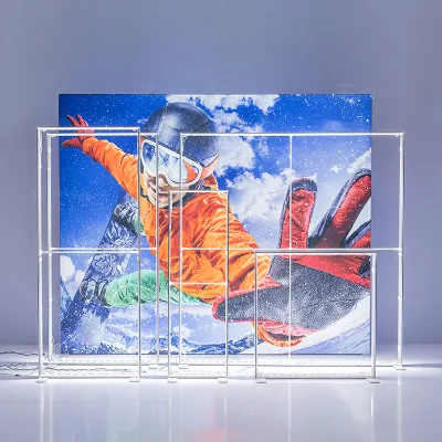 Aluminum Portable LED Advertising Light Box with Weatherproof Design for Indoor Use