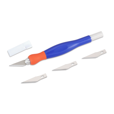 Comfort Grip Hobby Knife With 3pcs Craft Knife Blades
