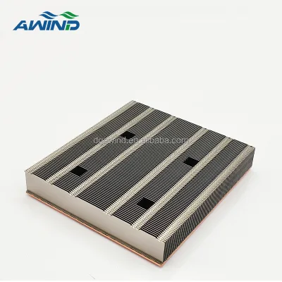 500watt Long Base Cpu Heat Sink Copper vapor Chamber 100mm Vapour Heat Pipe Aluminium Fins Heatsinks Cpu Cooler Without Fan