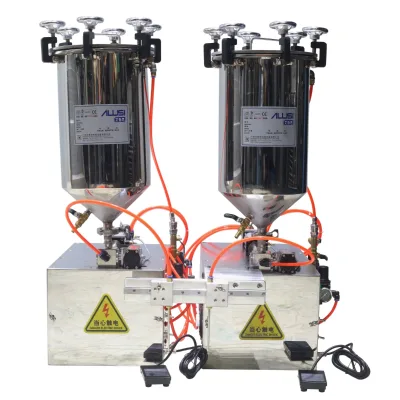 New Design Double Head Semi-automatic Lipstick Filling Machine, Suitable for Cosmetic Lipstick Production Equipment