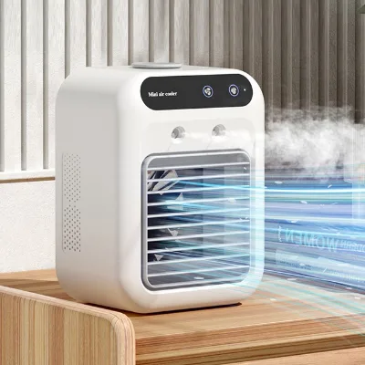 Light Weight Convenient Operated Air Conditioner Air Cooler Mist Fan for Camper Van Beach Gathering Garage Small Indoor