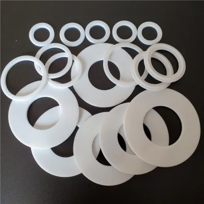 Die Cut PTFE Washer Flat Ring Gasket Abrasion-Resistant Wear-Resistant for Automotive Rubber Mechanical Welding Processing