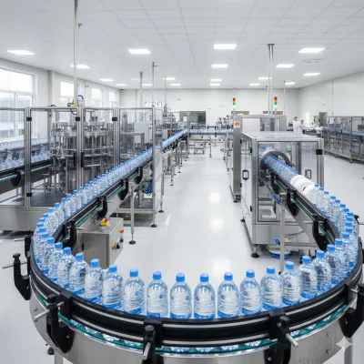 Full Automatic 15000BPH Bottled Pure Water Production Line Complete Turnkey Project with RO System and CE for Middle East Africa