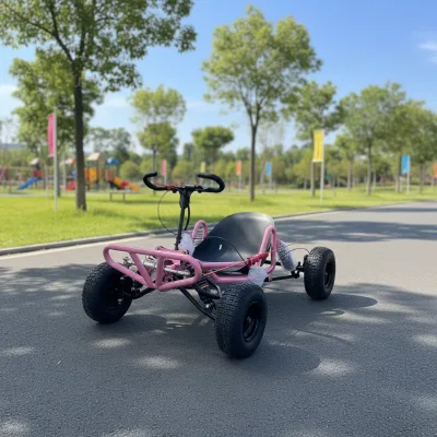 Easy Assemble 90cc Two-Stroke Outdoor Four-Wheel Drift Car Stock Fuel Efficient 6-Inch Road Tires Max Load Racing Pedal Go Kart