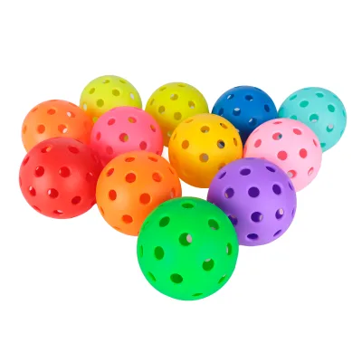 Custom Manufacturer High Quality TPE Hot Formed USAPA 40 Hole 26 Hole Pickleballs for Sport Training