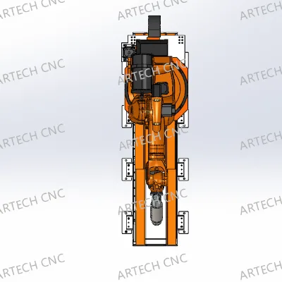 KUKA Used Robot with 3 m Ground Rail for Wood Processing
