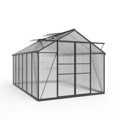 Modern Double Sliding Door Greenhouse 228cm*232cm Eco-Friendly and Simplified Assembly for Backyard Use