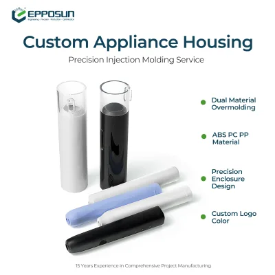 Custom Cylindrical Plastic Housing Portable Aromatherapy Diffuser Incense Burner Shell Injection Molding OEM Mold Development