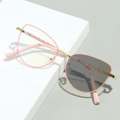 Cross-border Bestseller -style Cat-eye Punk-style Full-frame Glasses Frame Ultra-light Premium Feelwomens