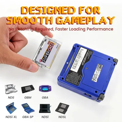 2026 SuperChis Prime Cartridge Game Card for Flashcart Supports for for SP GBM NDSL Consoles Plastic ABS Perfectly Fit