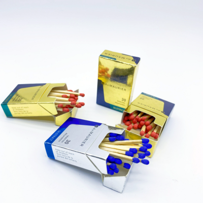 Colored Head Matches Safety Small Box Matches with Custom Matchbox