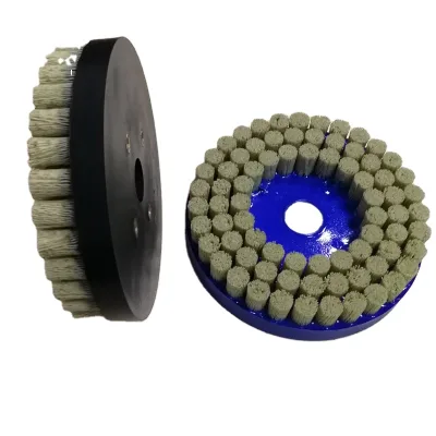 6 Inch Nylon Abrasive Wire Disc Brush for CNC Machining Center Metal Rust Removal and Deburring