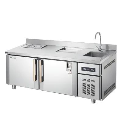 Commercial Fridge Drawer Table Under Counter Refrigerator for Restaurant Cafe Bubble Tea Shop