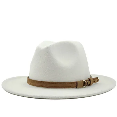 Custom Suede Western Fashion Felt Baby Church Hats White Colorful Vintage Fedora Hat Wide Brim Elegant Fedora Hats for Men