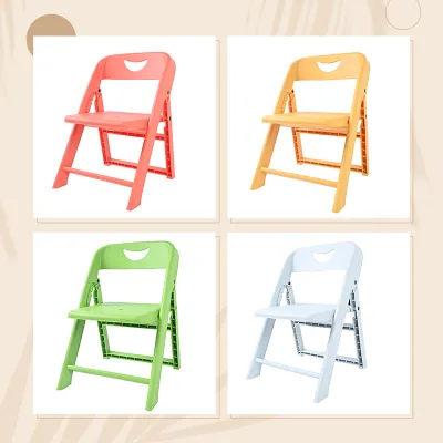 Durable PP Material Lightweight Stackable Portable Backrest Chair for Home Travel Camping Picnic Outdoor Use