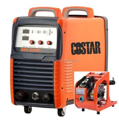 High duty cycle mig welding machine for 500a inverter weld machine with factory level gas/gasless shield metal arc mig welding