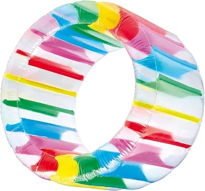 PVC Inflatable Water Park Roller Children's Grass Crawling Game Toys Colorful Roller Inflatable Floating Row