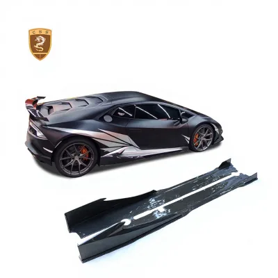Upgrade to MD Style Dry Carbon Fiber Side Skirt for Lamborghini Huracan Lp610 LP580 Side Skirts