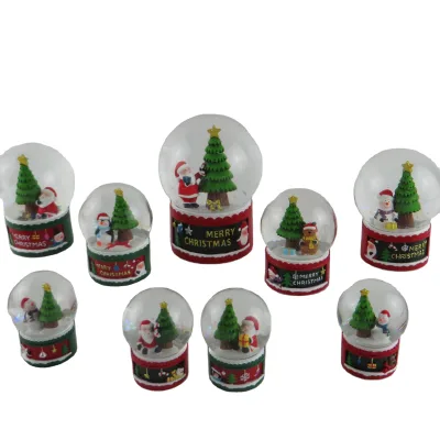 Christmas Snow Globes Wholesale,Custom Water Globe Christmas Tree Snow Balls