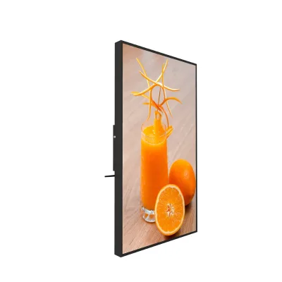 android shop window vertical ceiling mounted digital signage double sides advertising lcd display kiosk totem