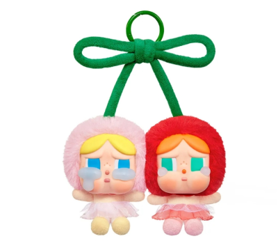 Popmart CRYBABY Crying for Love Series-Vinyl Plush Toy Hanging Card Love You Cherry Much Couple Lovers Sweethearts Gift