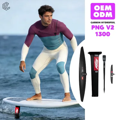 Lake Annecy Pump Foil PNG V2 1300 Carbon Front Wing Long Glide Low Stall Speed Flatwater Dock Start Rider Progression Axis