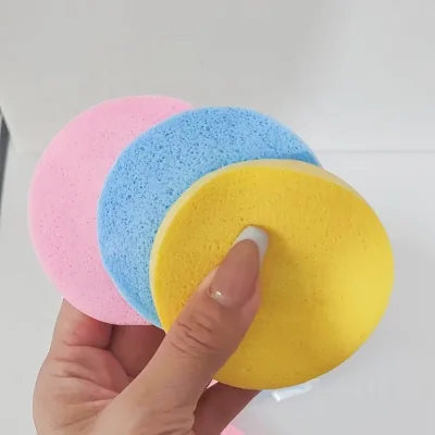 For Biodegradable Eco-Friendly Gentle Synthetic Beauty Tools Accessories High Water Absorption Skin Cleansing Pad Sponge