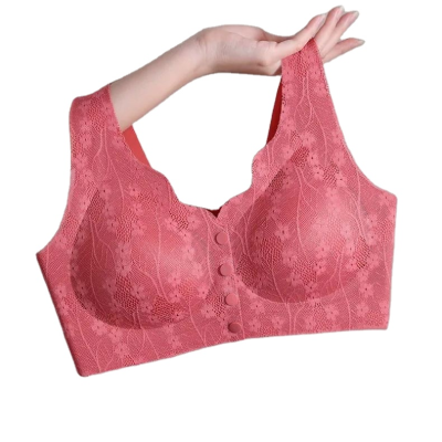 Mom Front Buckle for Underwear Gathered Without Trace Vest No Steel Ring Anti-sagging Sports Bra