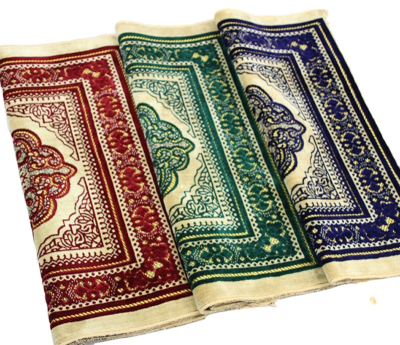 Easy Carry Muslim Prayer Rug Mat Islamic for Pocket Folding Blanket