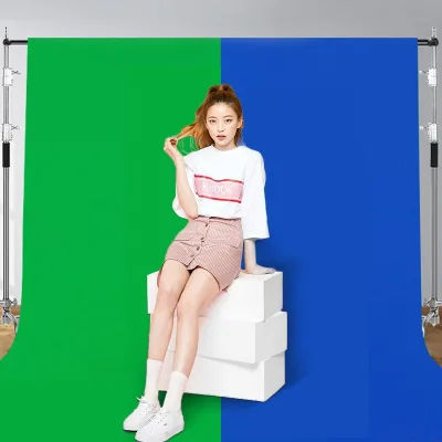 Wholesale New Portable Green Screen Cotton Hand-Painted Photographic Background Cloth Non-Glare Opaque Solid Color