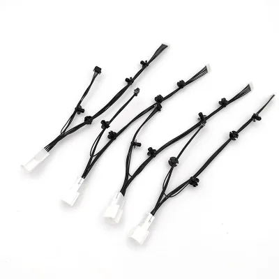 EL BYD Auto Coaxial Cable Assembly with Copper Conductor PVC Insulation for Motorcycle Automobile Lamp Harness Adaptor Included