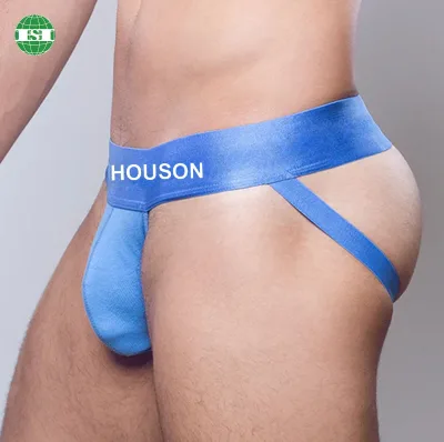 OEM Service Wholesale Cotton Breathable Knitted Cuecas Sexy Jockstrap Gay Custom Logo and Printed Jockstrap for Mens Jockstrap