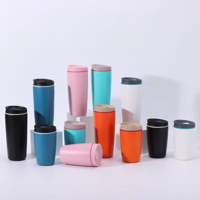 Promotional Drinkware Custom Stainless Steel Vacuum Direct-drink Coffee Cup Stylish Insulated Tumbler Outdoor Use