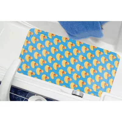 Cute Printed PVC Foamed Bath Tub Mat With Suction Cups, Non- slip
