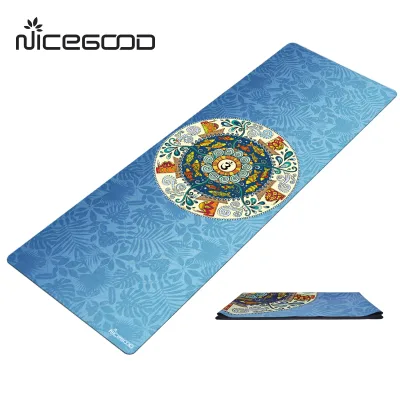 Popular Multi-function Super Absorption Woven Microfiber Suede Printing Hot Yoga Mat Towel