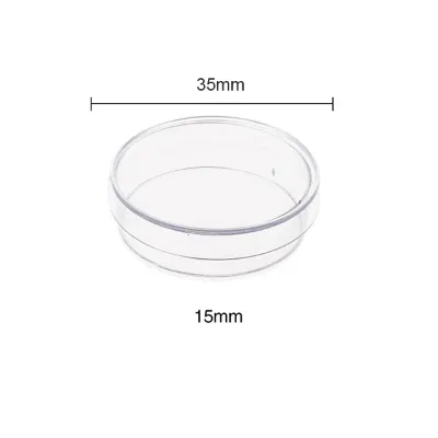 Disposable 60mm & 90mm Plastic Lab Culture Plate Petri Dish 2 Vents Three-Compart Disposable Glass Media for Lab Experiments