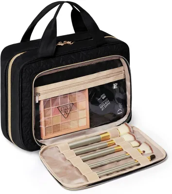 high-capacity Makeup bag for women, light flight makeup organizer