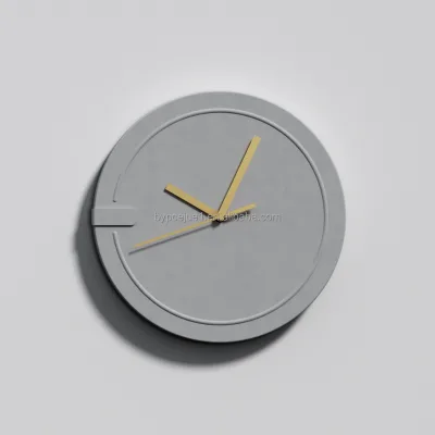 High Quality Hardness Durable Time Accurate Home Decoration Wholesale Customized Practical Concrete Material Wall Clocks