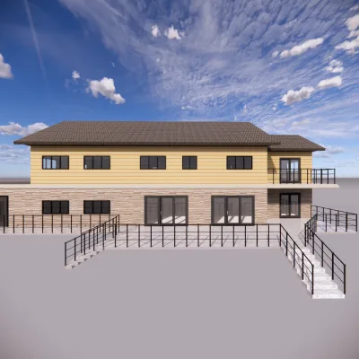 Pre Engineering Residential 2 Floors Steel Structure Apartment Building/light Steel Villa
