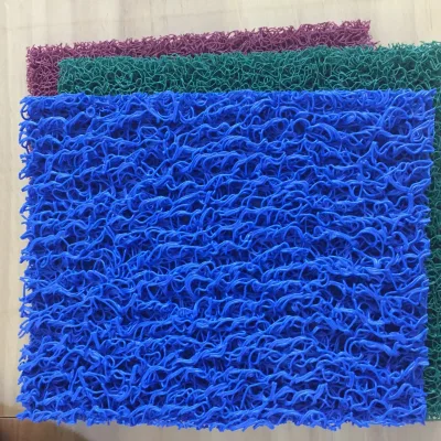 Cushioned Anti-Slip PVC Floor Mat 5-22mm Thickness Custom Silk Thread Diameter MOQ 200 Square Meters for Home Living Area