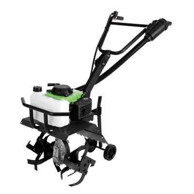 Hand Push Gasoline Cultivators with 6 Blades 4Stroke Petrol Power Mini Tiller Soil Loosening Small Micro-cultivator