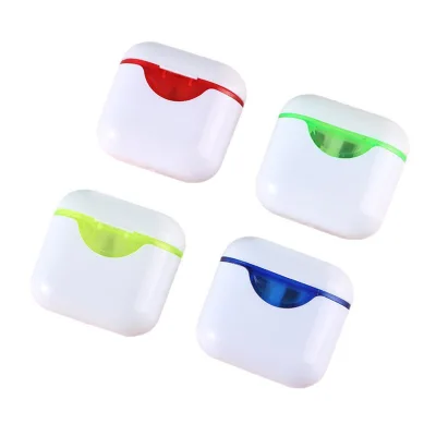 Earbud Case Shape Dual Holes Pencil Sharpener Portable Manual Pencil Cutter for Student Stationery