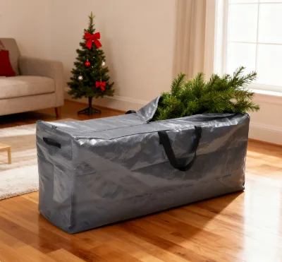Rectangle Christmas Tree Storage Bag Handles for Organization Moisture Resistance Modern Simple Design Outdoor Use Shopping